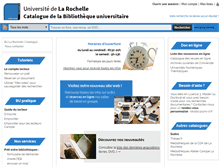Tablet Screenshot of bib.univ-lr.fr